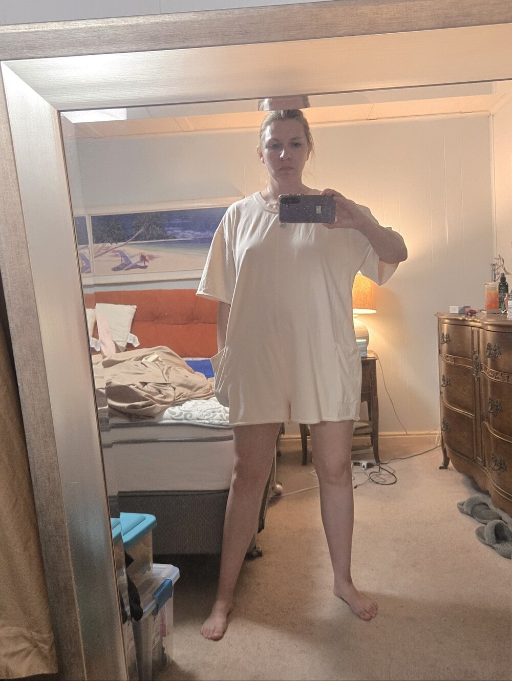 V-Neck in Light Taupe Jumper